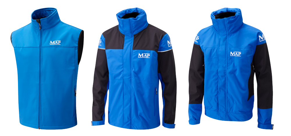 map fishing jacket